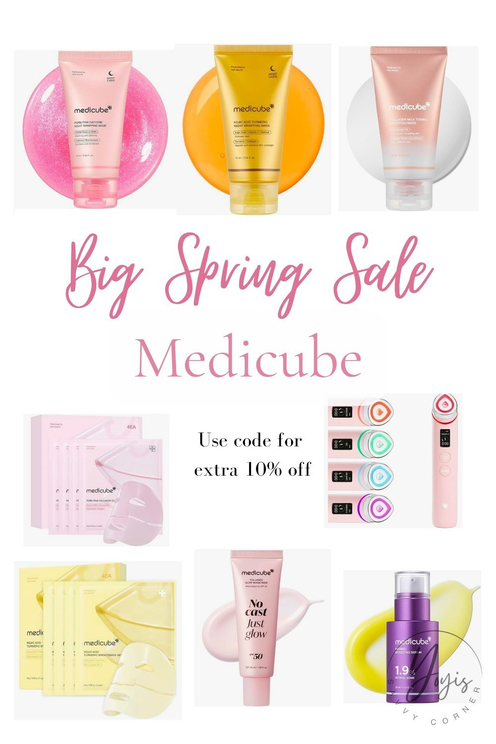 Big Spring Sale and Medicube is giving us an EXTRA 10% off!!! It stacks!!! Use code MEDICUBE10 at checkout!

