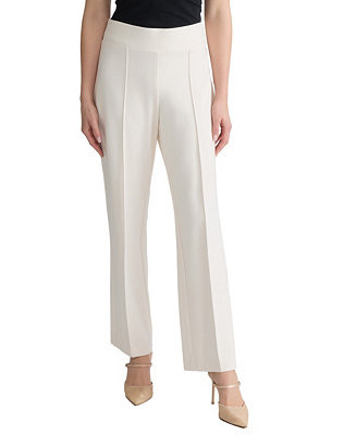 Women's Mid-Rise Pull-On Pintuck Trouser | Macy's
