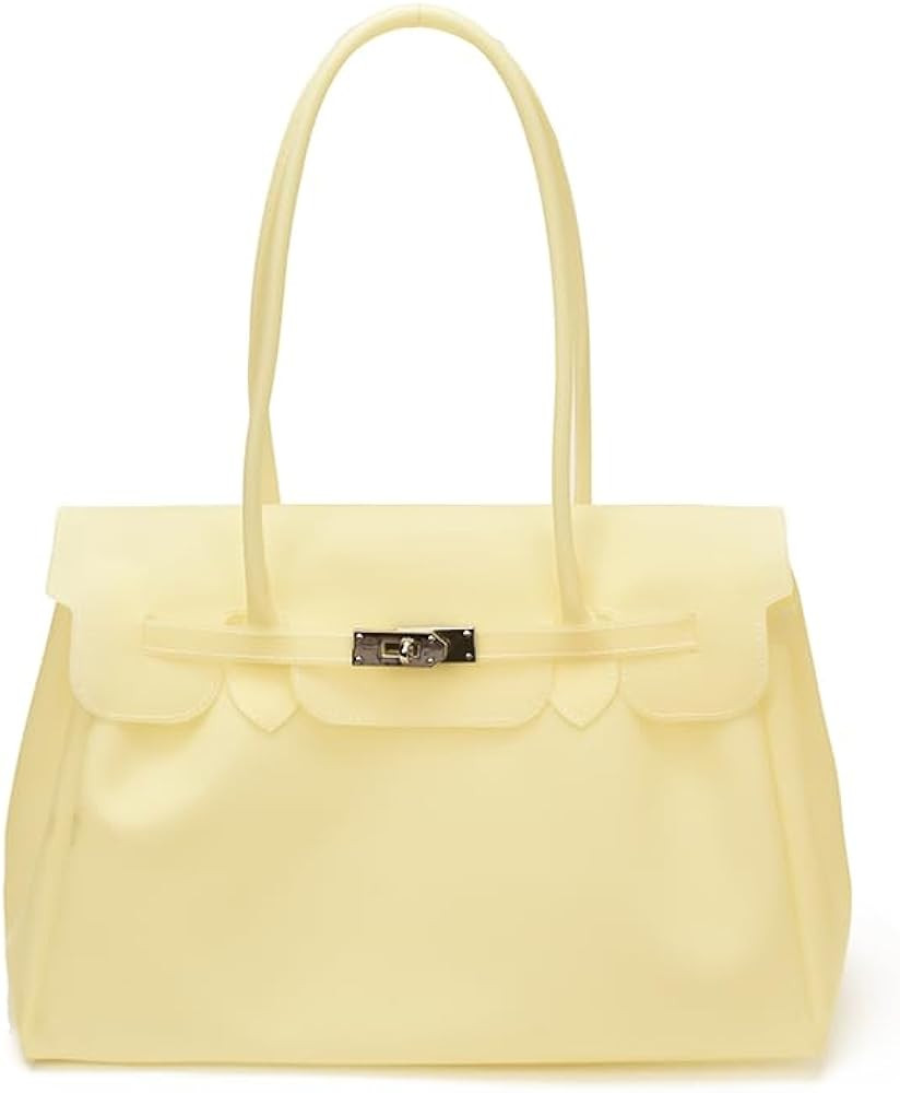 Jelly Tote Bag Y2K Style PVC Shoulder Bag Korean Fashion Summer Handag Beach Bags | Amazon (US)