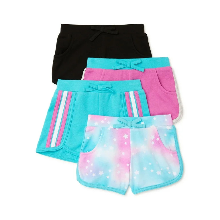 Garanimals Baby & Toddler Girls’ Dolphin Shorts Multipack, 4-Pack, Sizes 12M-5T | Walmart (US)