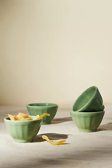 Mini Reactive Glazed Latte Bowls, Set of 4 | Anthropologie (US)