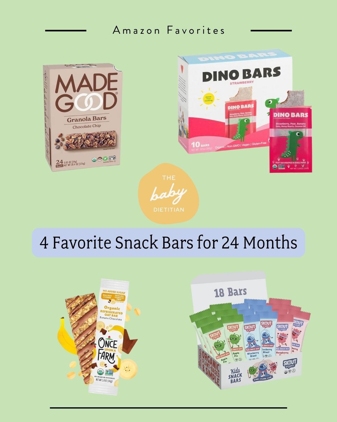 Favorite snack bars for 24 month olds! 

#LTKHome #LTKKids #LTKBaby
