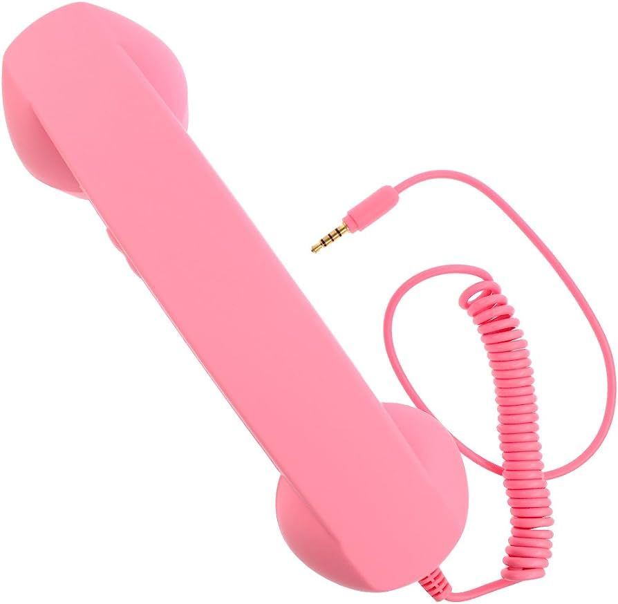 DONG 3.5mm Retro Phone Telephone Radiation-Proof Receivers Cellphone Handset for Phone 4 5 6 7 Cl... | Amazon (US)