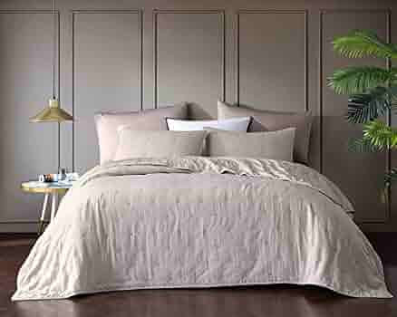 BOURINA Reversible Quilt Coverlet Set Queen - Pre-Washed Microfiber Ultra Soft Lightweight Star Q... | Amazon (US)