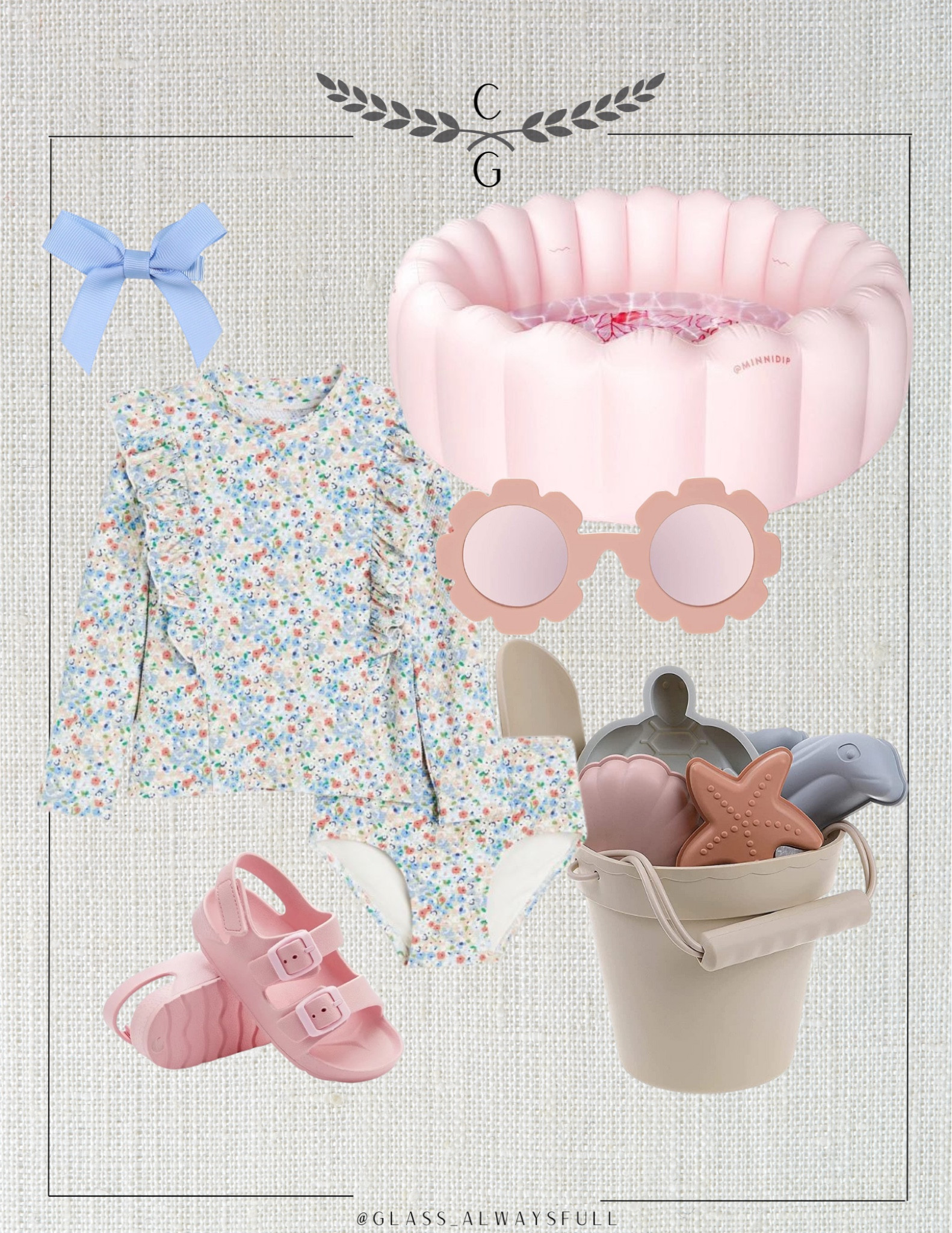 Spring break beach vacation, baby swim, family beach vacation, baby girl swimsuit, toddler girl swimsuit, beach toys, h&m swim, Walmart kids, baby sunglasses, flower sunglasses, kiddy pool, Easter gifts, easter kids, Easter gifts baby, Easter gifts kids, baby sandals, toddler sandals, beach, spring break, spring baby, pool, preppy baby. Callie Glass @glass_alwaysfull 


#LTKswim #LTKSeasonal #LTKkids