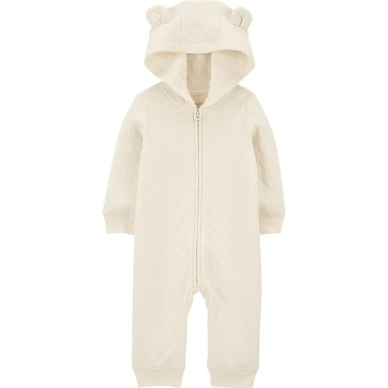 Carter's Child of Mine Baby Unisex Hooded Jumpsuit, One-Piece, Sizes 0/3-24 Months | Walmart (US)