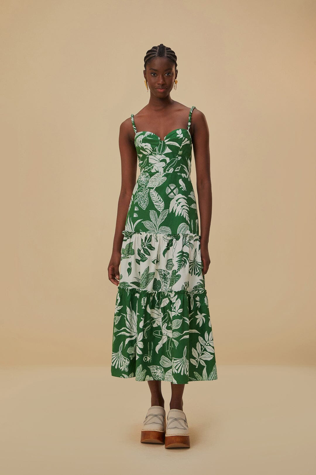 Forest Soul Mix Midi Dress | FarmRio (US)