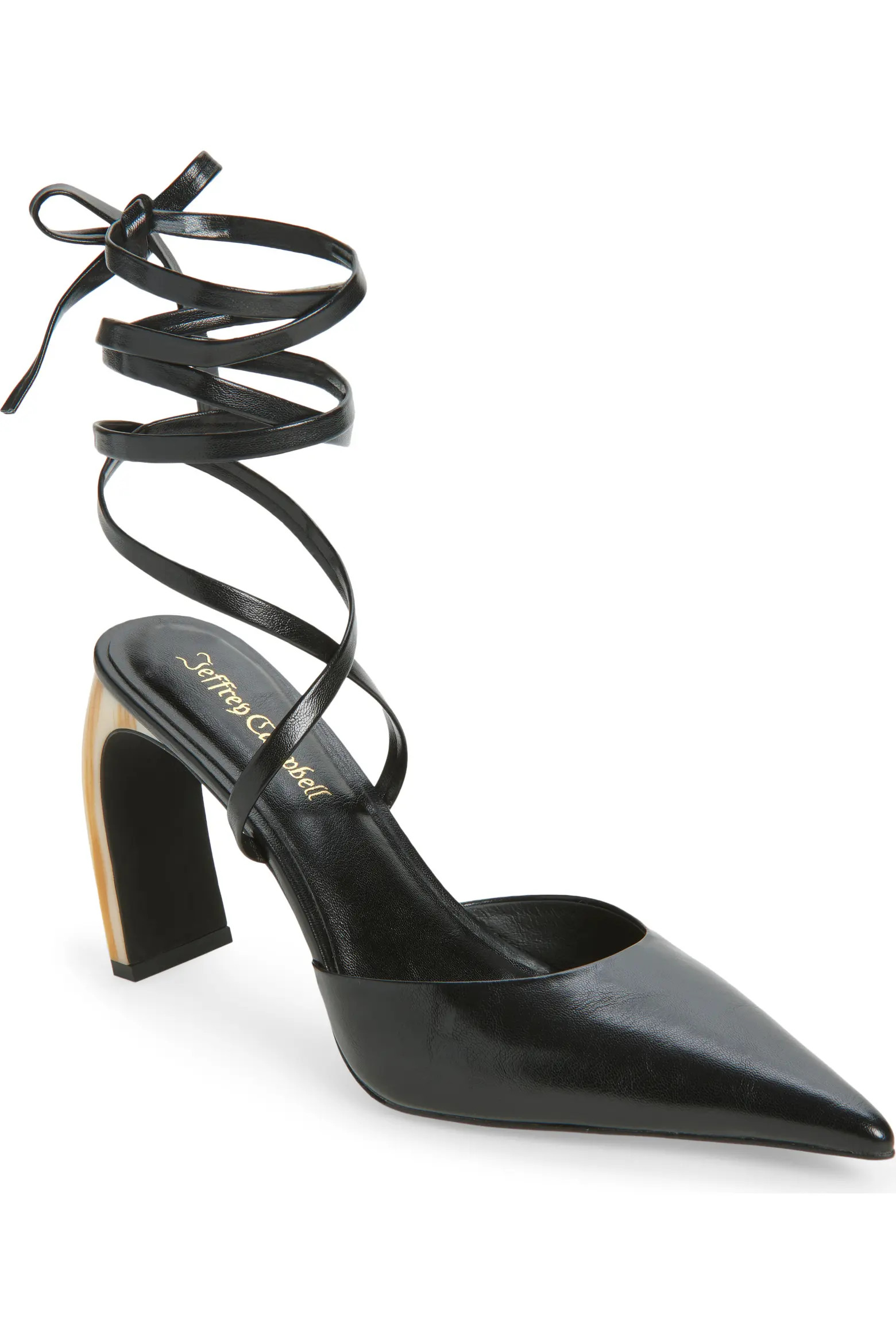 Jeffrey Campbell Accural Ankle Wrap Pointed Toe Pump (Women) | Nordstromrack | Nordstrom Rack