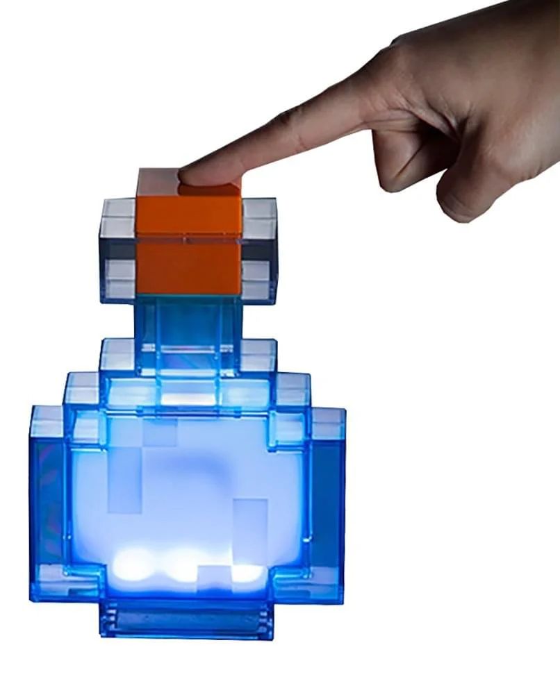 Minecraft Potion Bottle Color-Changing LED Desk Lamp | 7 Inch Night Light | Toynk