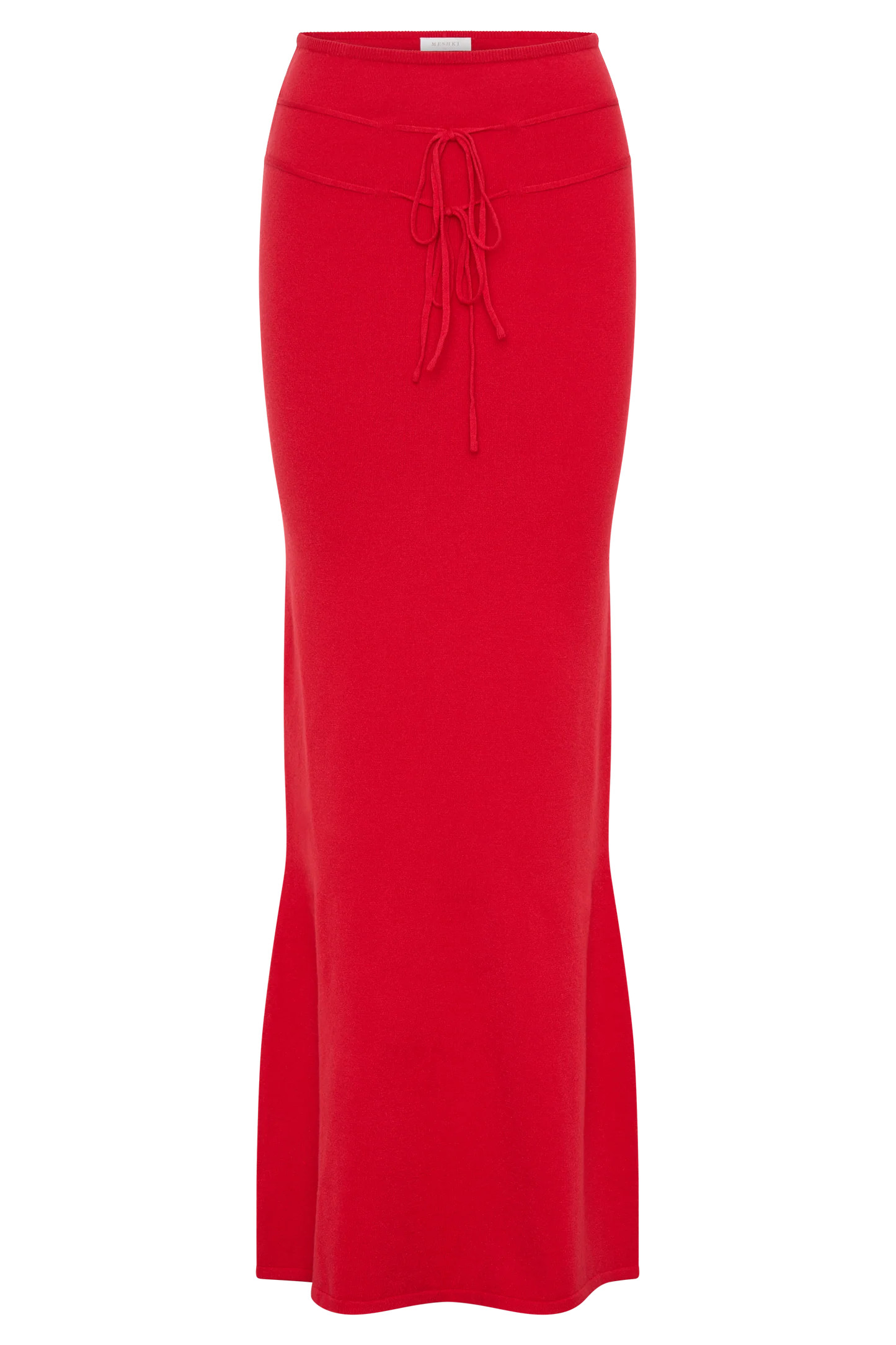Knit Maxi Skirt - Red | MESHKI US