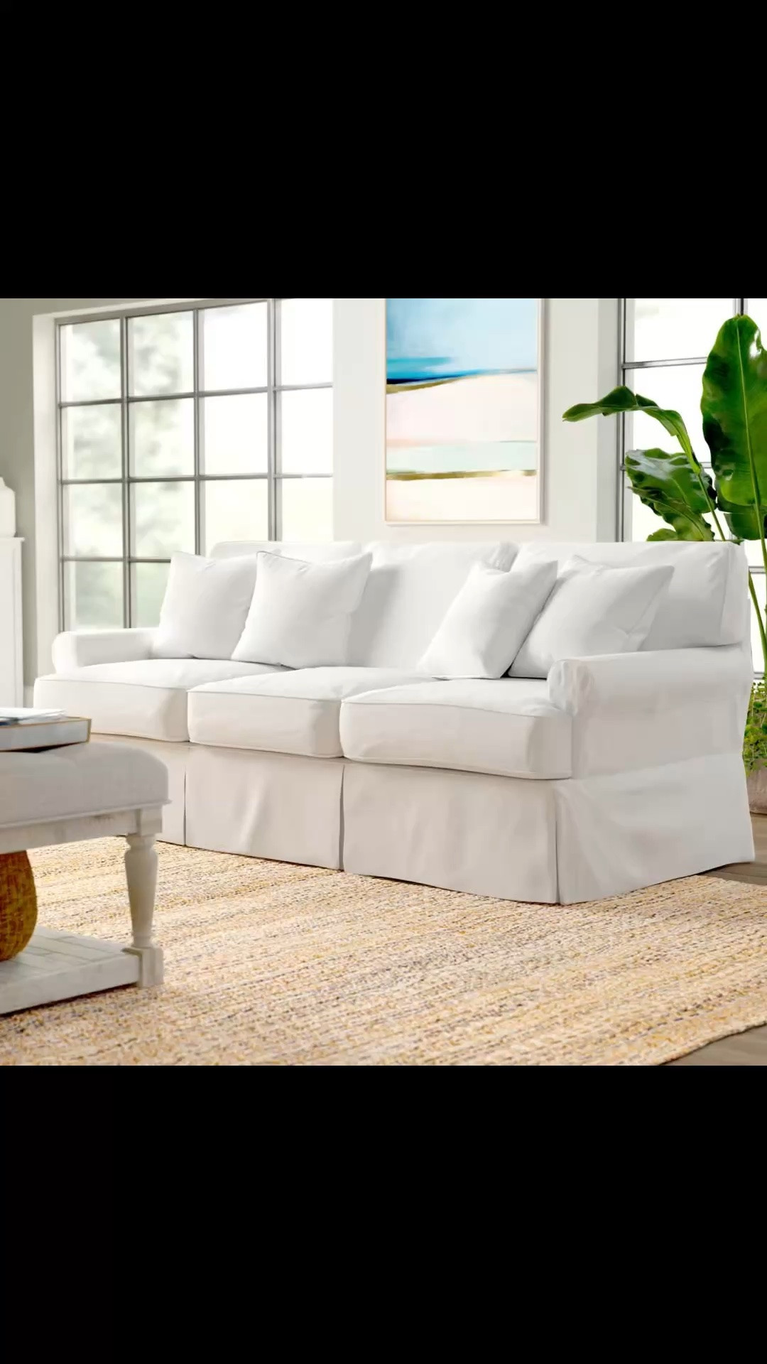 Pike 85" Rolled Arm Slipcovered Sofa with Reversible Cushions

#LTKOver40 #LTKMidsize #LTKSaleAlert