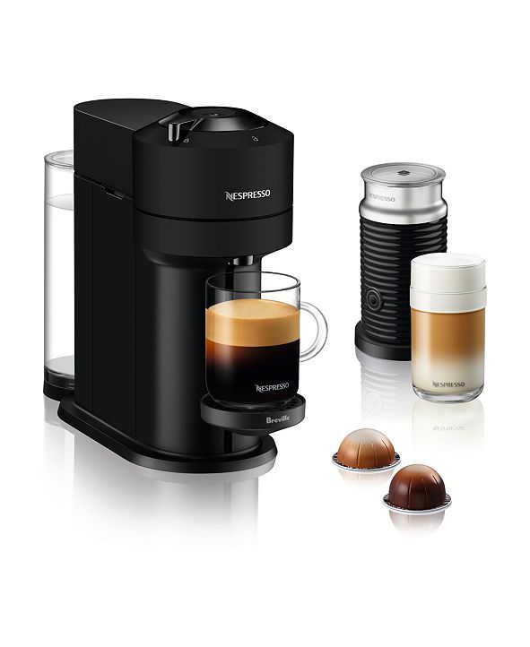Vertuo Next Coffee and Espresso Maker by Breville, Limited Edition Matte Black with Aeroccino Mil... | Macys (US)