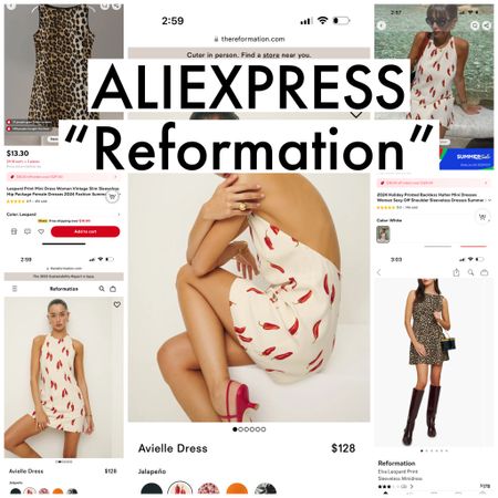 ALIEXPRESS “reformation” pieces- I ordered everything true to size 