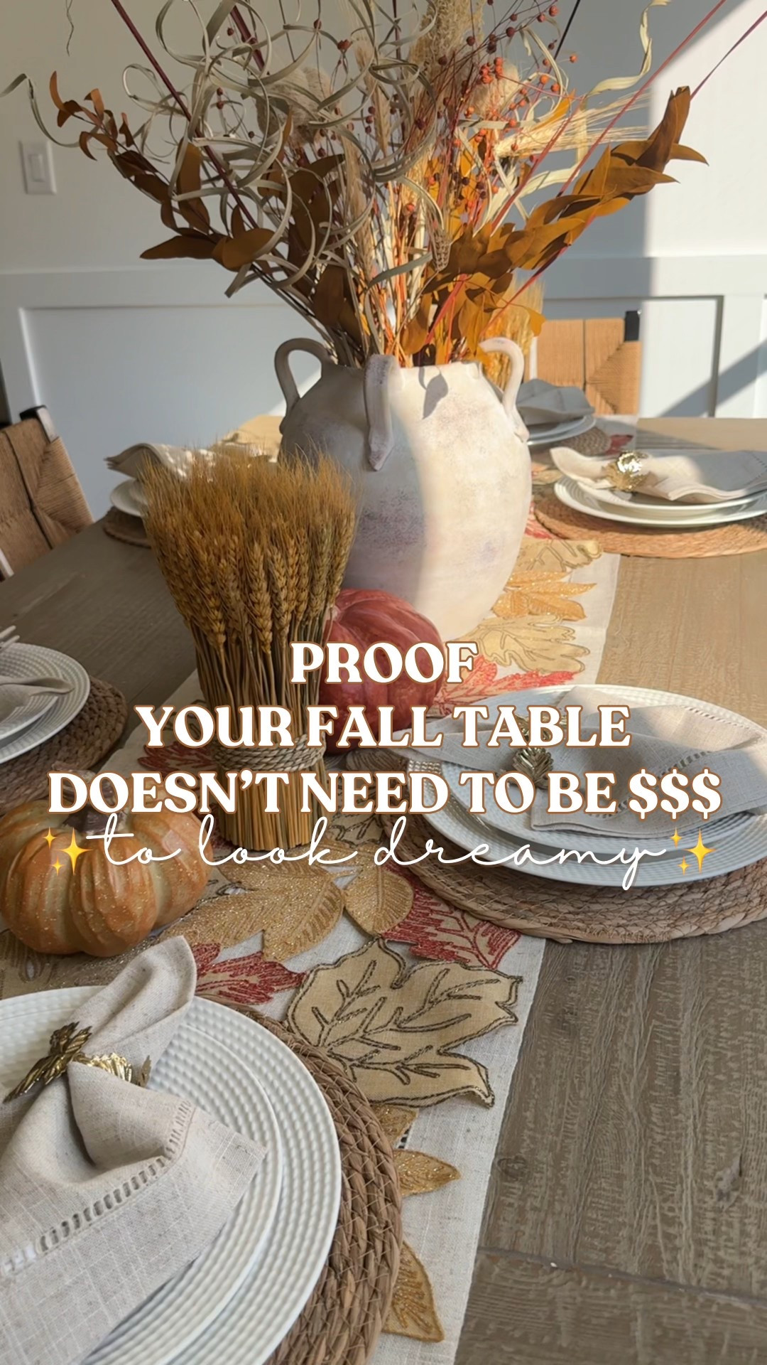 Here’s a cozy and affordable fall tablescape idea with items from @wayfair! Isn’t it dreamy🍂 If you’re hosting this season, here’s all the proof you need that you don’t have to spend tons of money to create the perfect table decor to host and gather together this season! #WayfairPartner #wayfair #FallTableStyle 

#LTKHome #LTKSeasonal #LTKSaleAlert