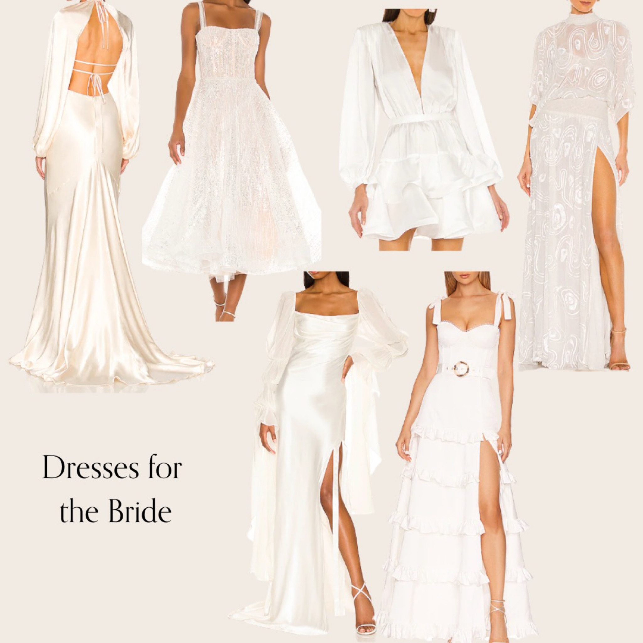 Dresses for the bride 🤍 

#LTKstyletip #LTKfit #LTKwedding