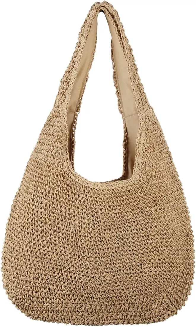 Lui Sui Women's Straw Clutch Purse Handbag