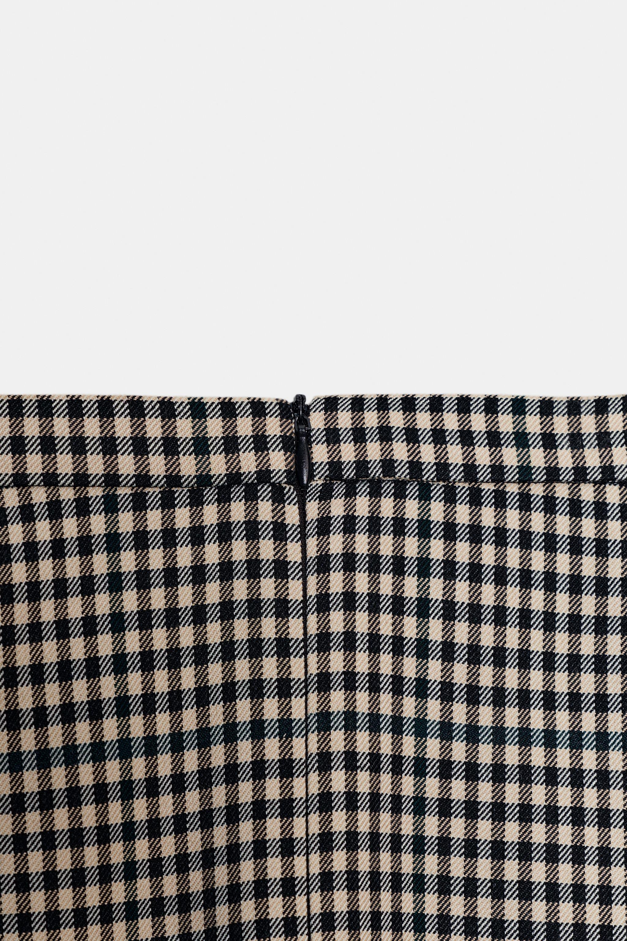COMBINATION PLAID SKIRT ZW COLLECTION | Zara US