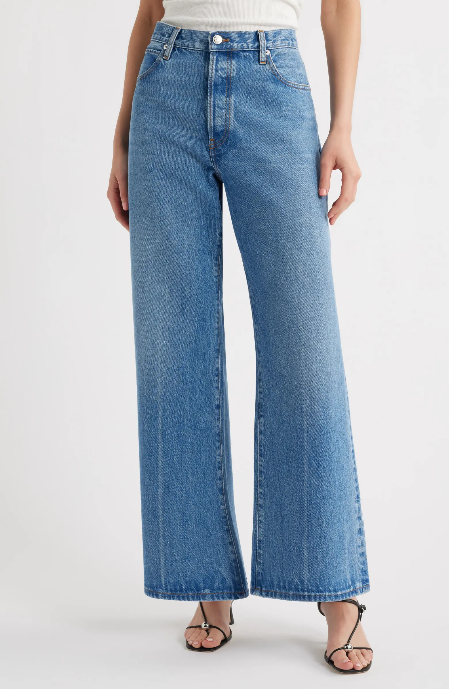 FRAME The Pixie Super High Waist Loose Wide Leg Jeans | Nordstrom | Nordstrom