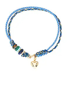 Roxanne Assoulin Mixed Cord Supersize Cord Necklace in Gold & Blue Multi from Revolve.com | Revolve Clothing (Global)