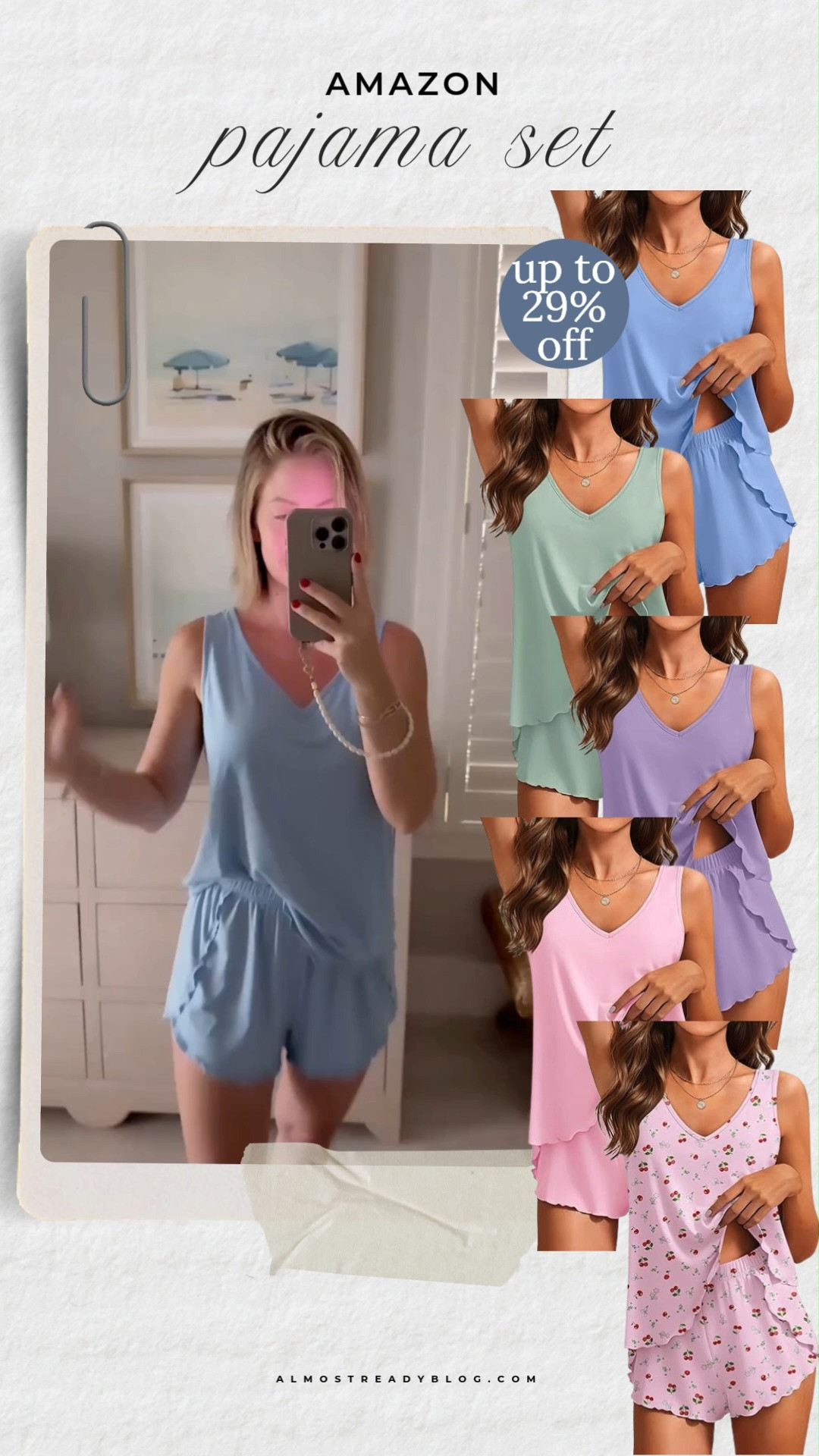 This lightweight pajama set is so soft and comfy for warm summer nights, lounging at home, or relaxing on vacation.

amazon finds, summer sleepwear set, comfy lounge outfit, lightweight pajama set, soft summer pajamas, vacation lounge wear, pajama set, sleepwear set, loungewear, comfy pajamas, cozy essentials

#LTKSaleAlert