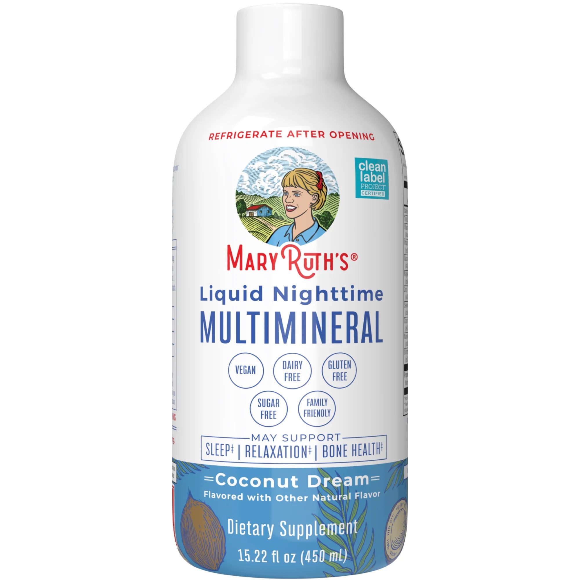 MaryRuth Organics Liquid Nighttime Multimineral for Sleep Support, Mineral Supplement, Coconut Fl... | Walmart (US)