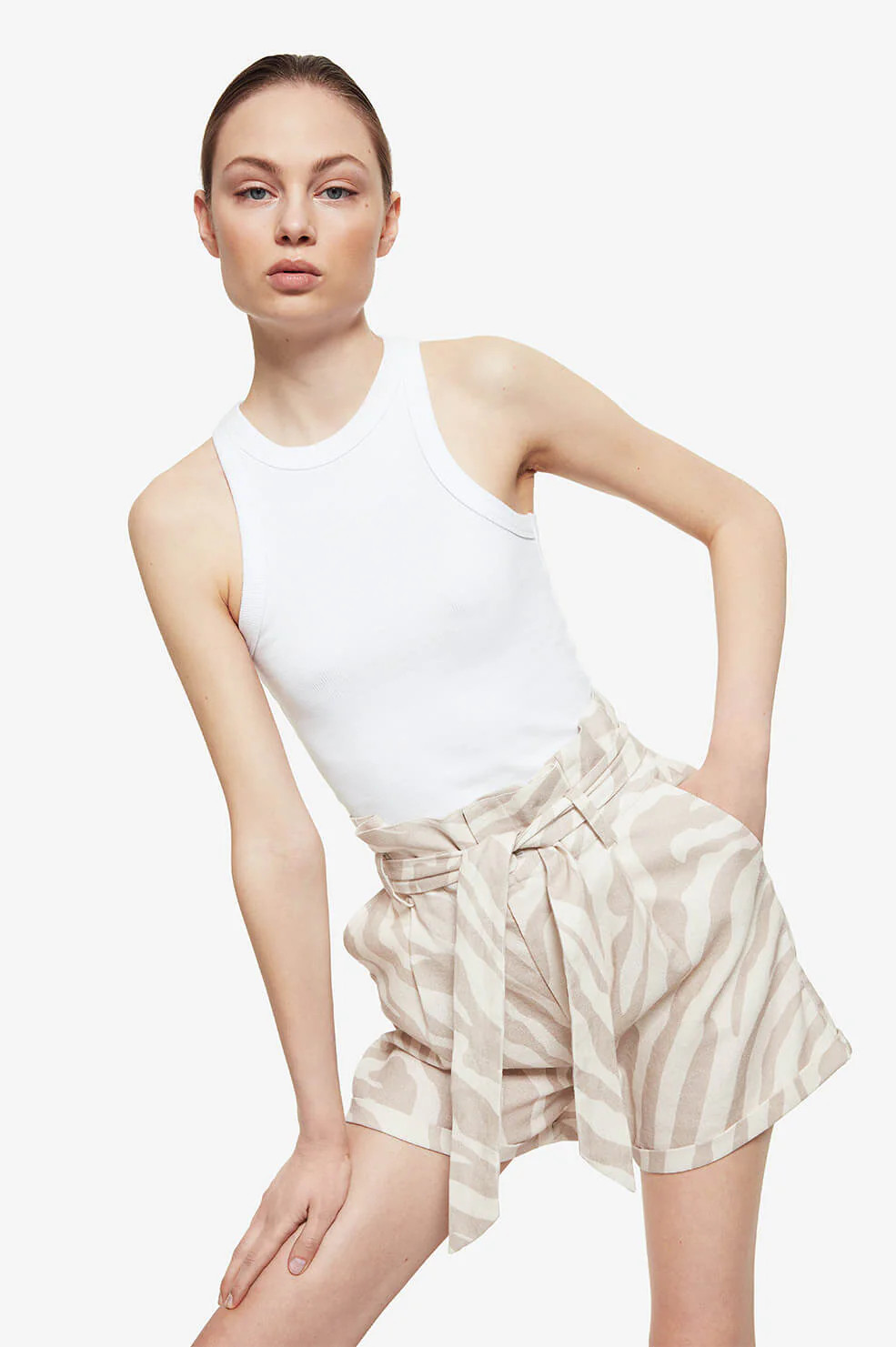 Kinsley Short - Sand Zebra | ANINE BING