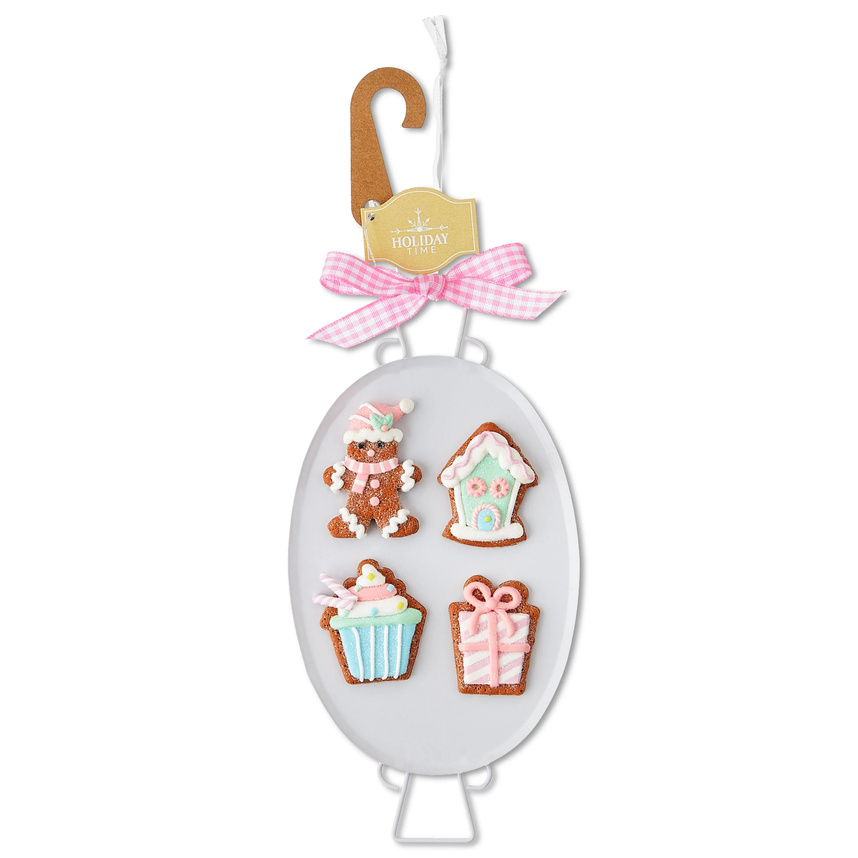 Multicolor Clay Dough Gingerbread Set Christmas Ornament, 6.75", by Holiday Time | Walmart (US)