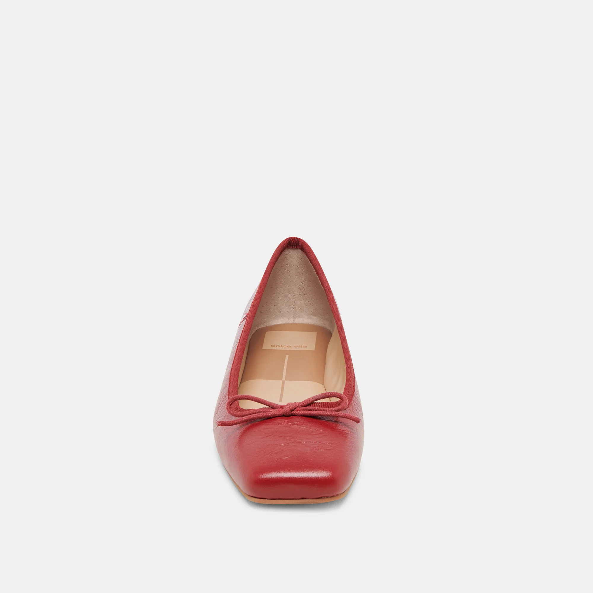 Anisa Ballet Flats | Red Crinkle Patent Flats by Dolce Vita | DolceVita.com