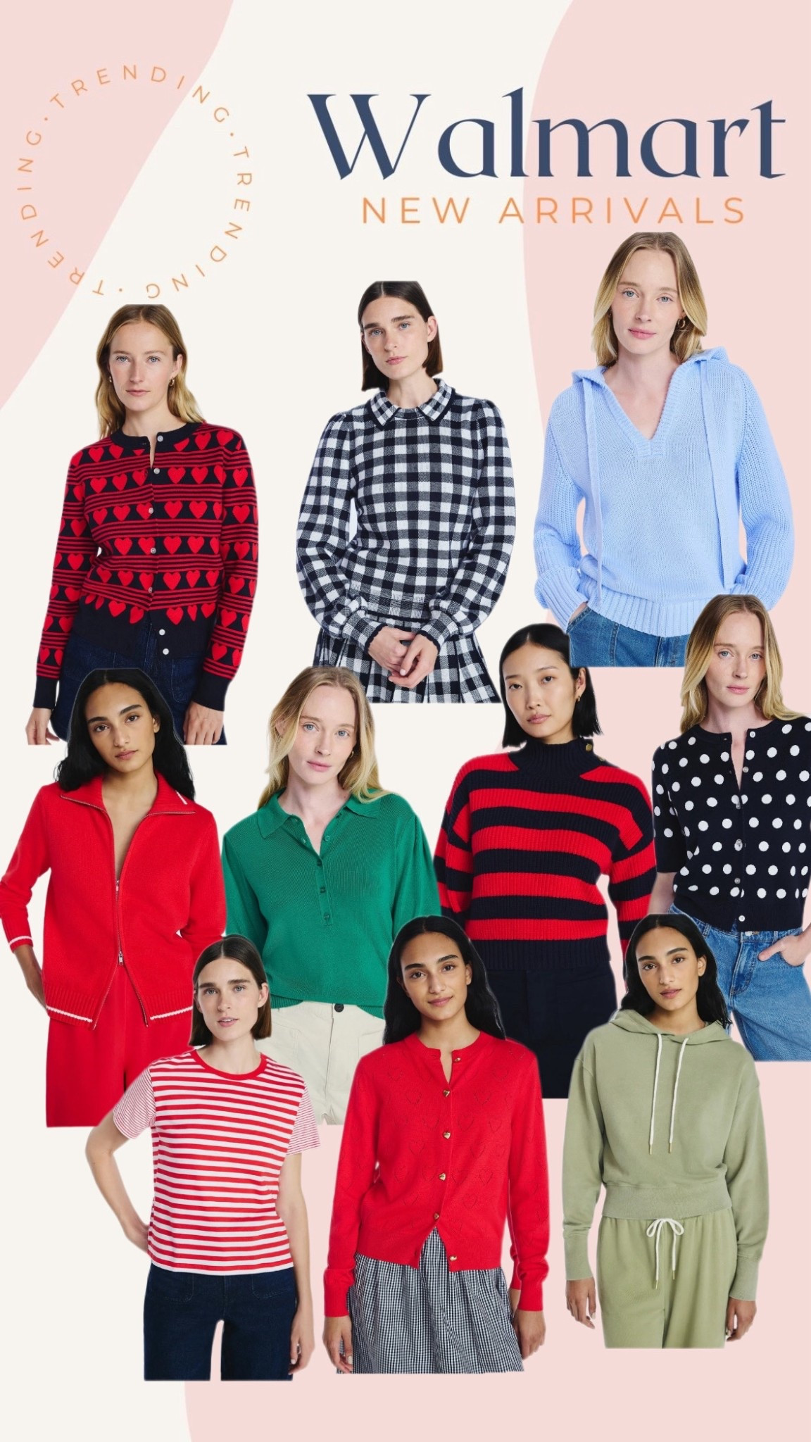 Walmart new arrivals 🤍
So many classic, wearable pieces that look much more high-end than the price. Cozy knits, cute cardigans, easy sweaters, and everyday staples that mix effortlessly into your wardrobe.

Perfect for layering, casual days, and mom life — these are the kind of pieces you’ll actually reach for on repeat. Such a good mix of colors, prints, and textures, and everything styles so easily with denim, trousers, or leggings.

Most items run true to size, and prices are budget-friendly while still feeling polished and put together. Great finds if you love timeless style without spending a lot.

#WalmartFinds #WalmartFashion #AffordableStyle #LookForLess #BudgetStyle #EverydayOutfits #ClassicStyle #CasualStyle #MomStyle #WalmartNewArrivals #LayeringPieces #WardrobeBasics

#LTKFindsUnder50 #LTKmomlife #LTKSaleAlert