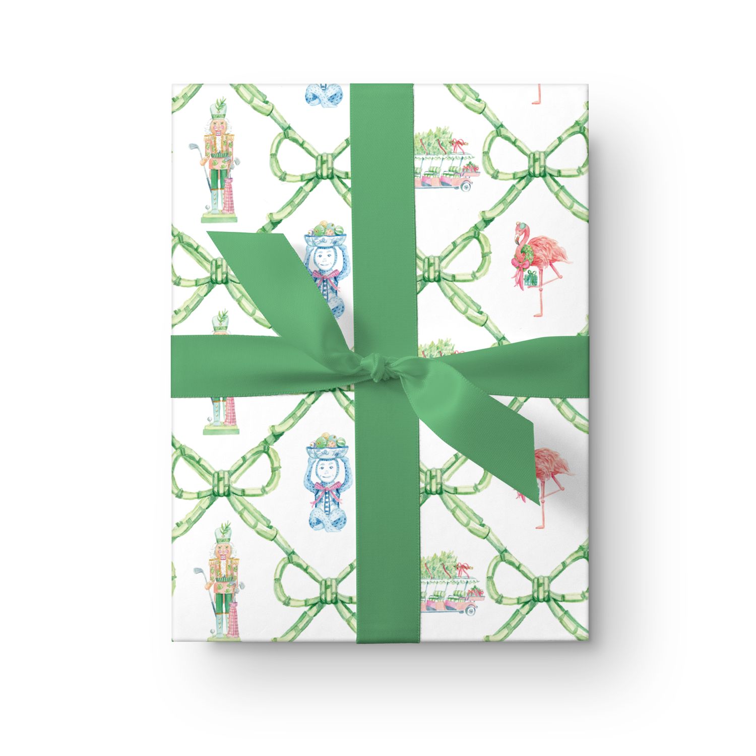 Palm Beach Christmas Watercolor Wrapping Paper Sheets — Simply Jessica Marie | Simply Jessica Marie