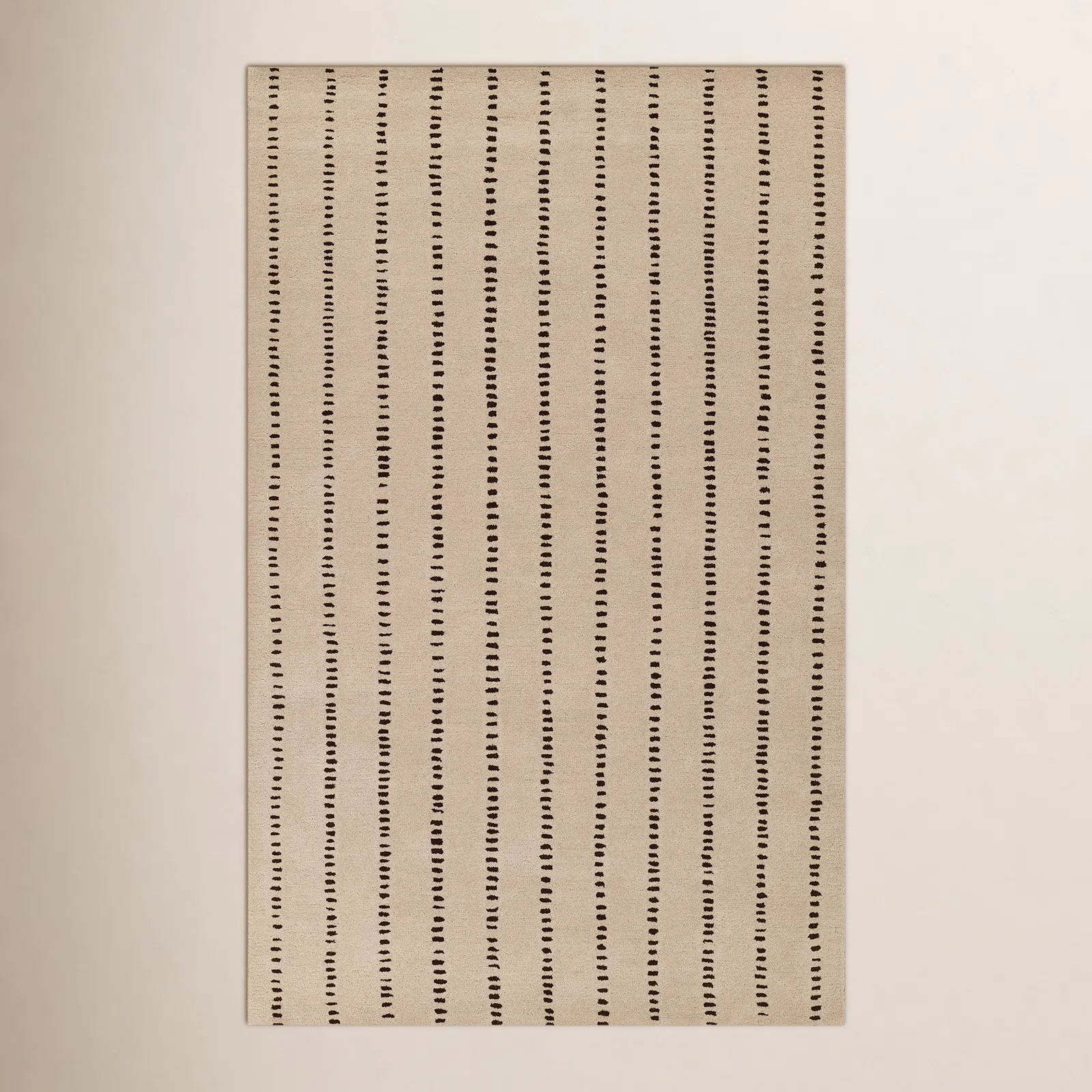 Austen Striped Handmade Tufted Wool Beige Area Rug | Wayfair North America