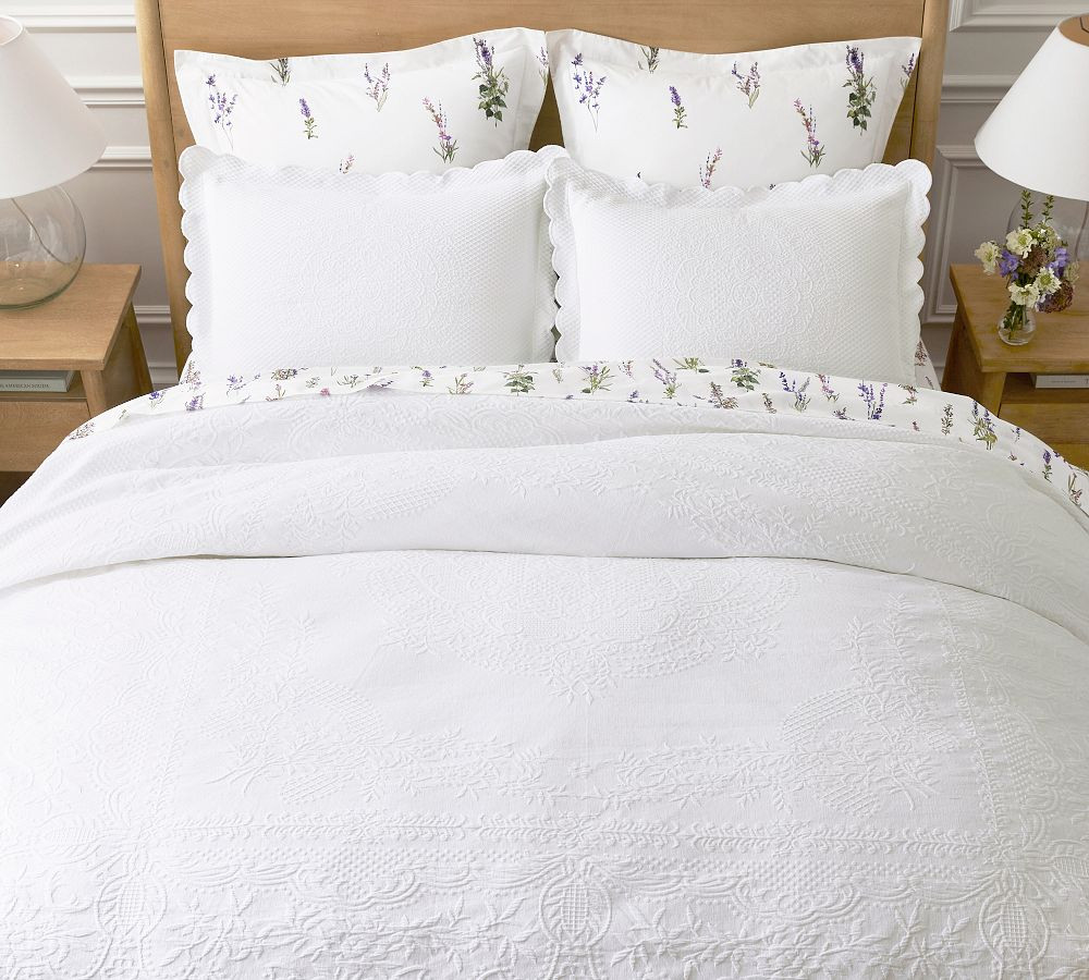 Monique Lhuillier Jardin Matelasse Coverlet | Pottery Barn (US)