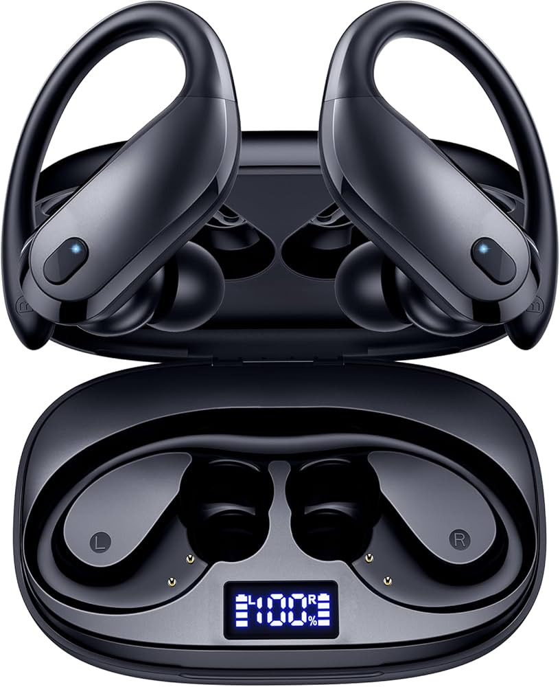 GNMN Wireless Earbuds Bluetooth Headphones Over Ear Buds 90H Playback IPX7 Waterproof Sports Earp... | Amazon (US)