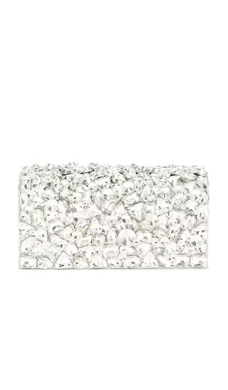 Renata Crystal Encrusted Clutch in Silver | Revolve Clothing (Global)