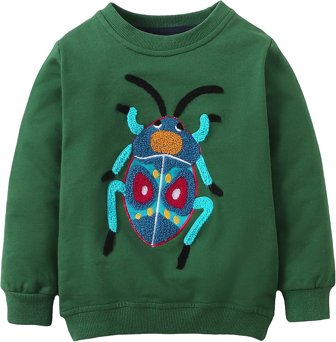 Bumeex Toddler Boy's Kids Crewneck Pullover Sweatshirts 2-7Year | Amazon (US)