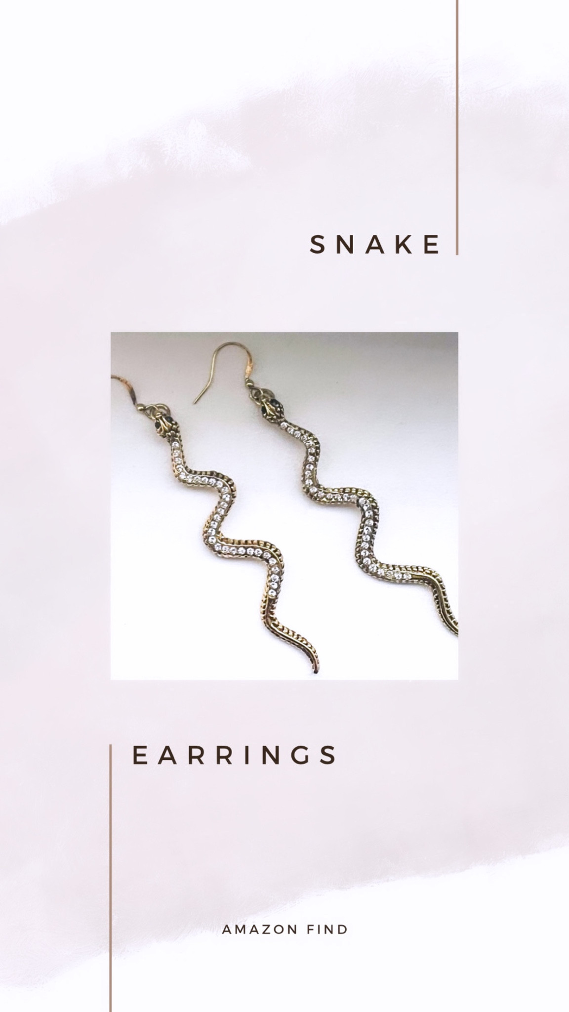 Cute affordable Amazon snake earrings 🐍 

#LTKstyletip #LTKCyberweek #LTKunder50
