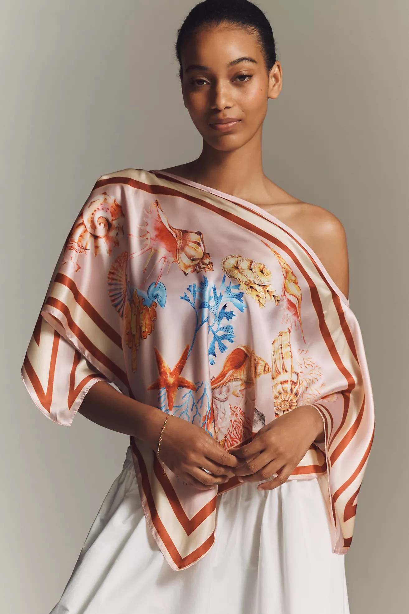 By Anthropologie Printed Scarf Poncho | Anthropologie (US)