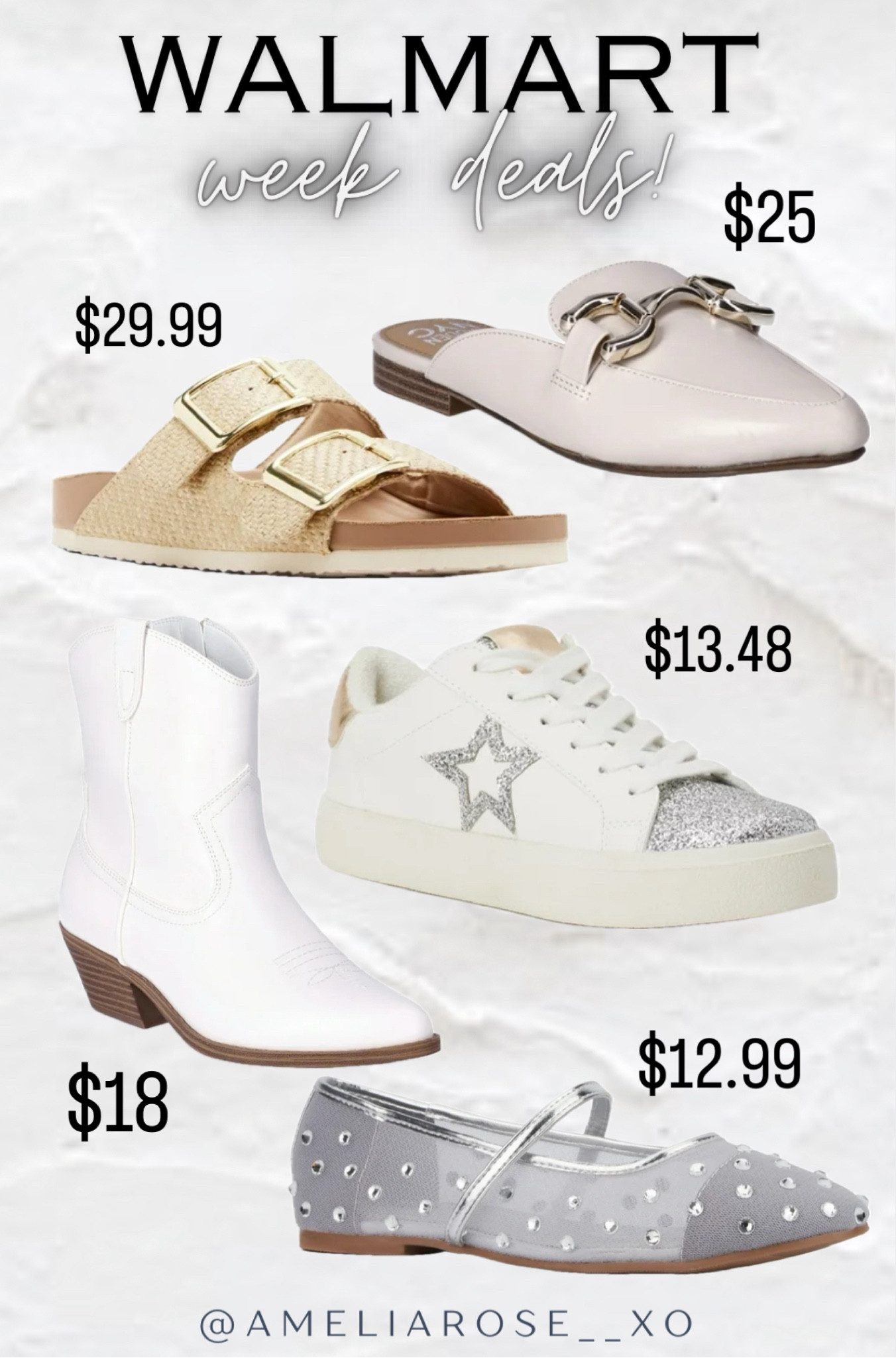 Shoes under $30! Ordered the ballet flats and have the sneakers! The mules are such a steal/look for less and I love the sandals! 

#LTKSummerSales #LTKShoeCrush #LTKFindsUnder50