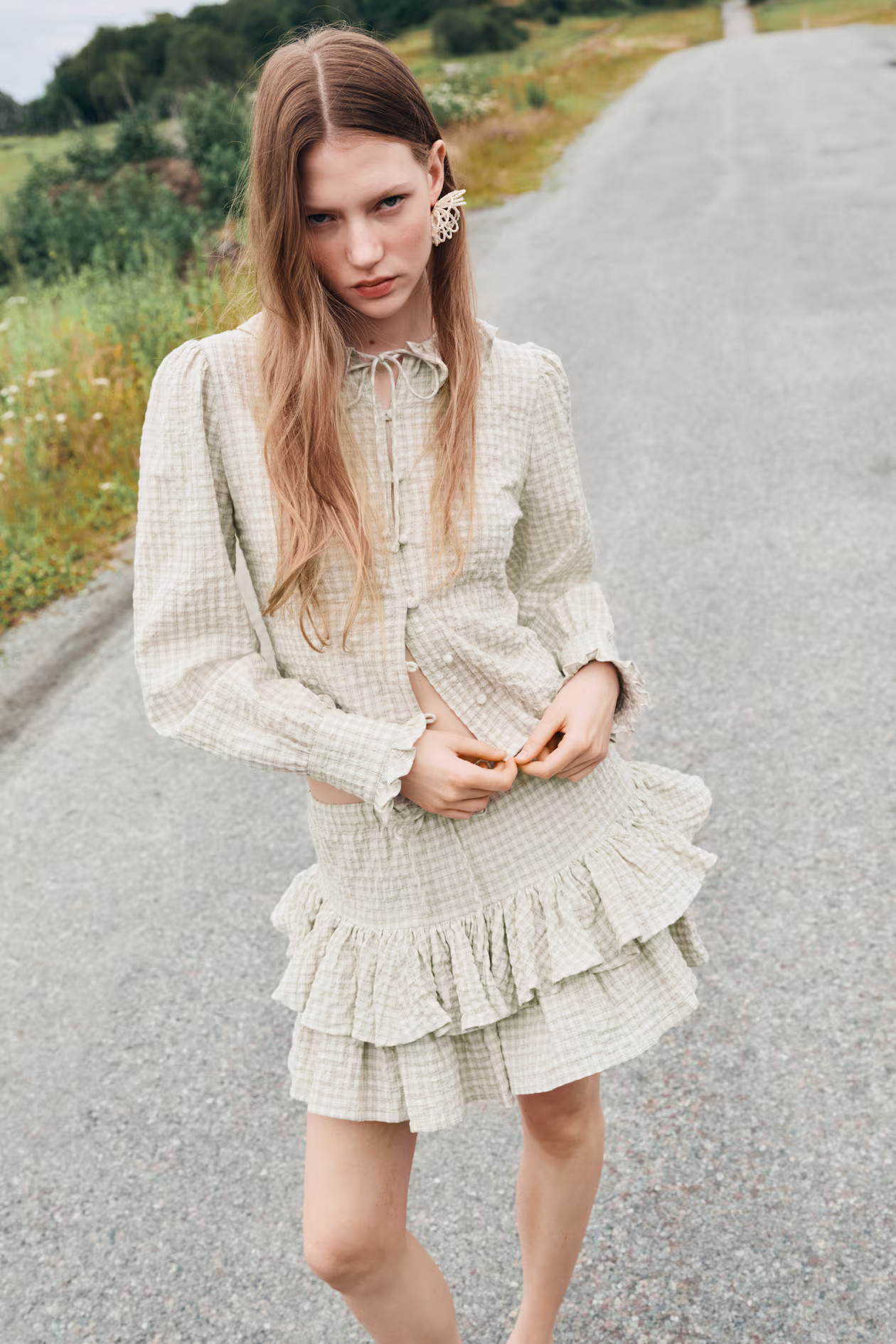 Tiered Drawstring Skirt | H&M (US + CA)