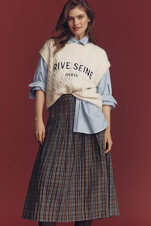 Damson Madder Josie Midi Skirt | Anthropologie (US)