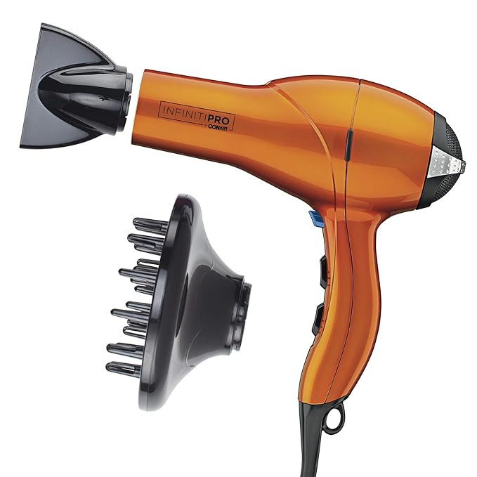 INFINITIPRO BY CONAIR 1875 Watt Salon Performance AC Motor Styling Tool/Hair Dryer, Orange | Amazon (US)