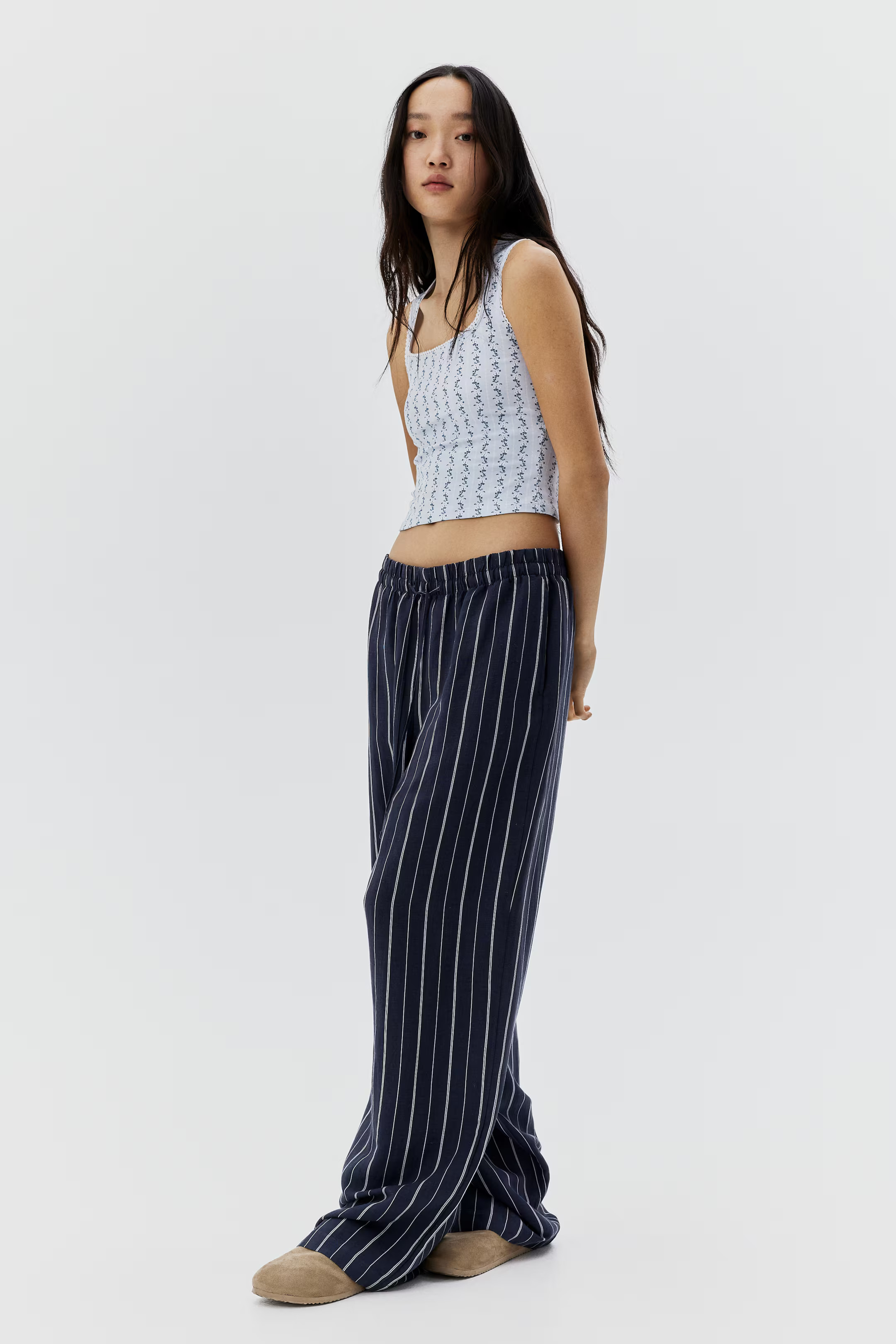 Picot-Trimmed Sleeveless Top | H&M (US + CA)