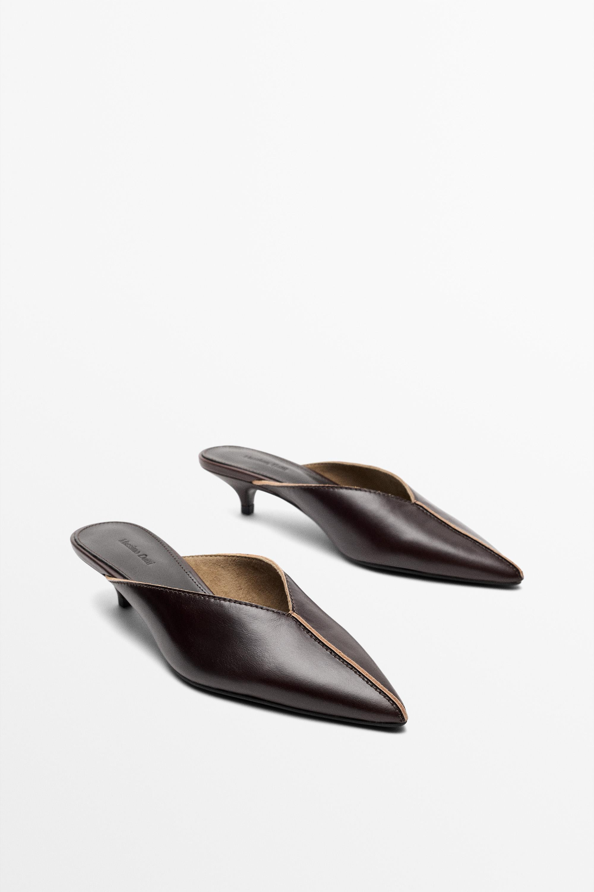 Heeled mule shoe | Massimo Dutti UK