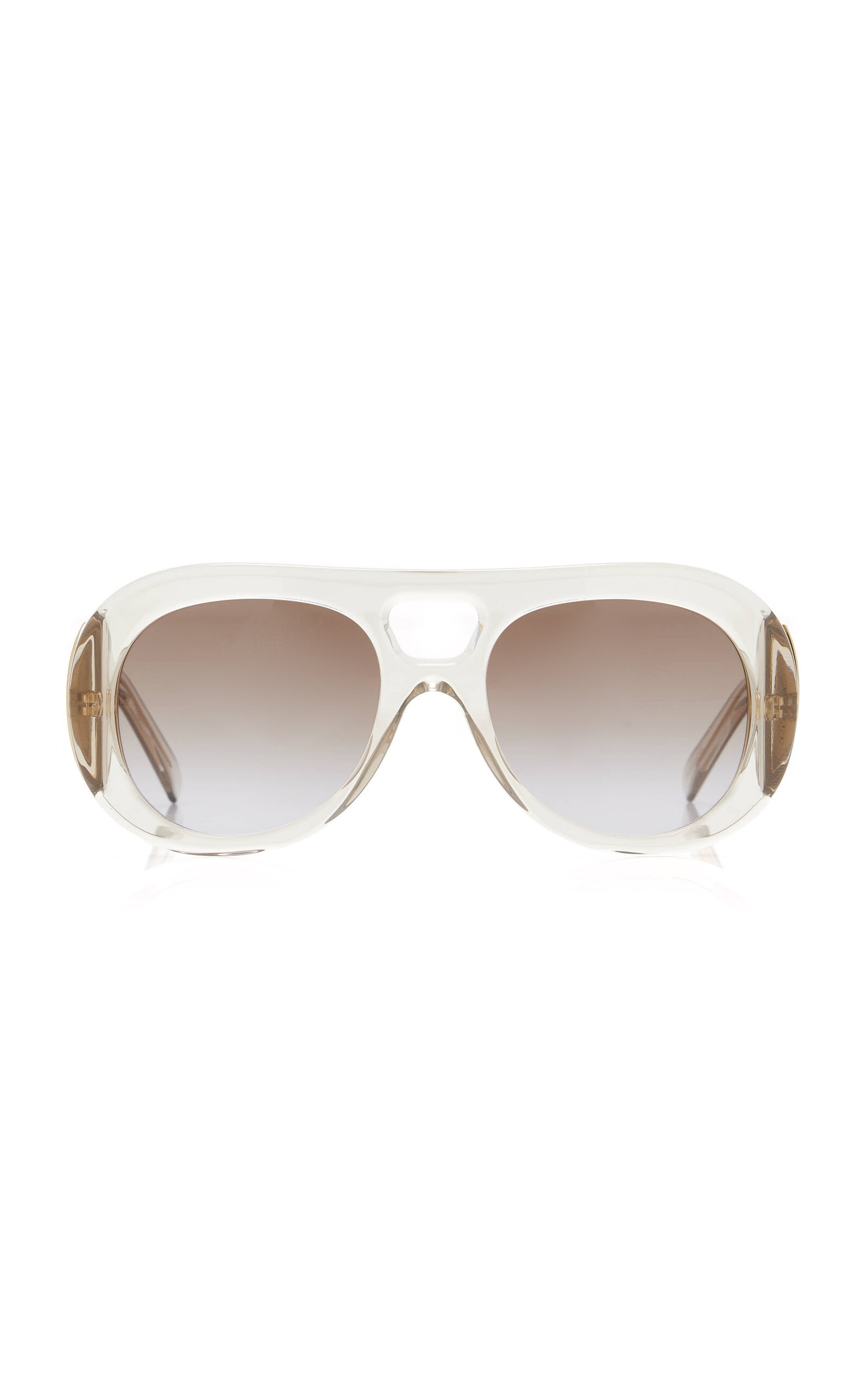 Givenchy - Bold Aviator-Frame Acetate Sunglasses - Ivory - OS - Moda Operandi | Moda Operandi (Global)
