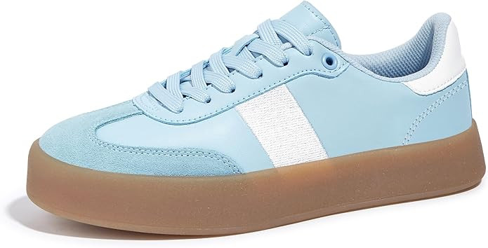 LUCKY STEP Women's Retro Sneakers Fashion Classic Casual Tennis Platform Gum Sole Anti Slip Footw... | Amazon (US)