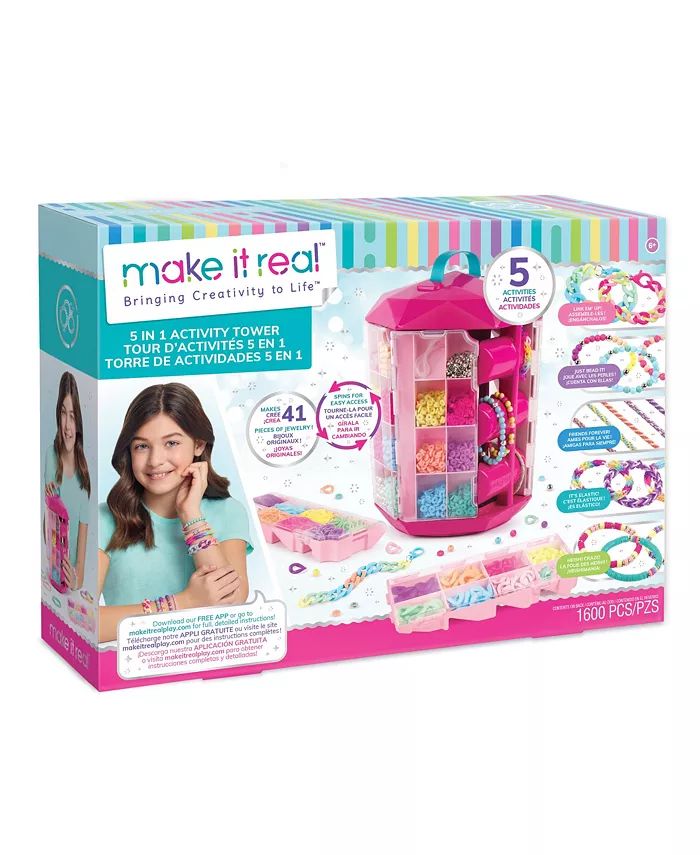 5 in 1 Activity Tower Bracelet Making Activity Tower and Storage Solution | Macys (US)