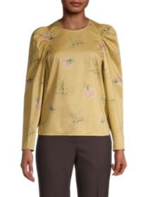 Sylvie Fleur Puff-Sleeve Top | Saks Fifth Avenue OFF 5TH