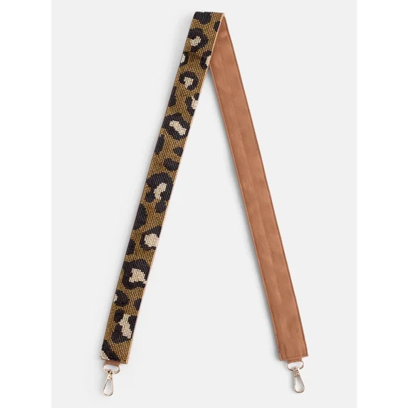 No Boundaries Women's Game Day Beaded Strap, Leopard | Walmart (US)