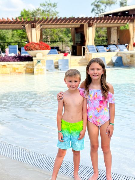 Brooke and Kevin’s swimsuits from Day 1 💗 I love these kids tie dye suits so much. They look so cute.
And they are buy one get one 50% off girls swim!
//
Target swim
Kids swimsuit


#LTKFamily #LTKTravel #LTKKids