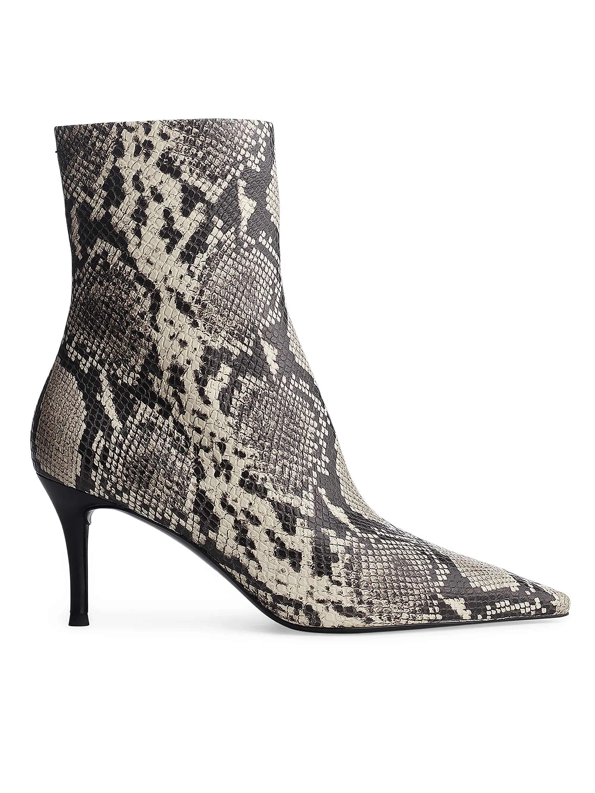 Mercer 75MM Snake-Embossed Leather Boots | Saks Fifth Avenue